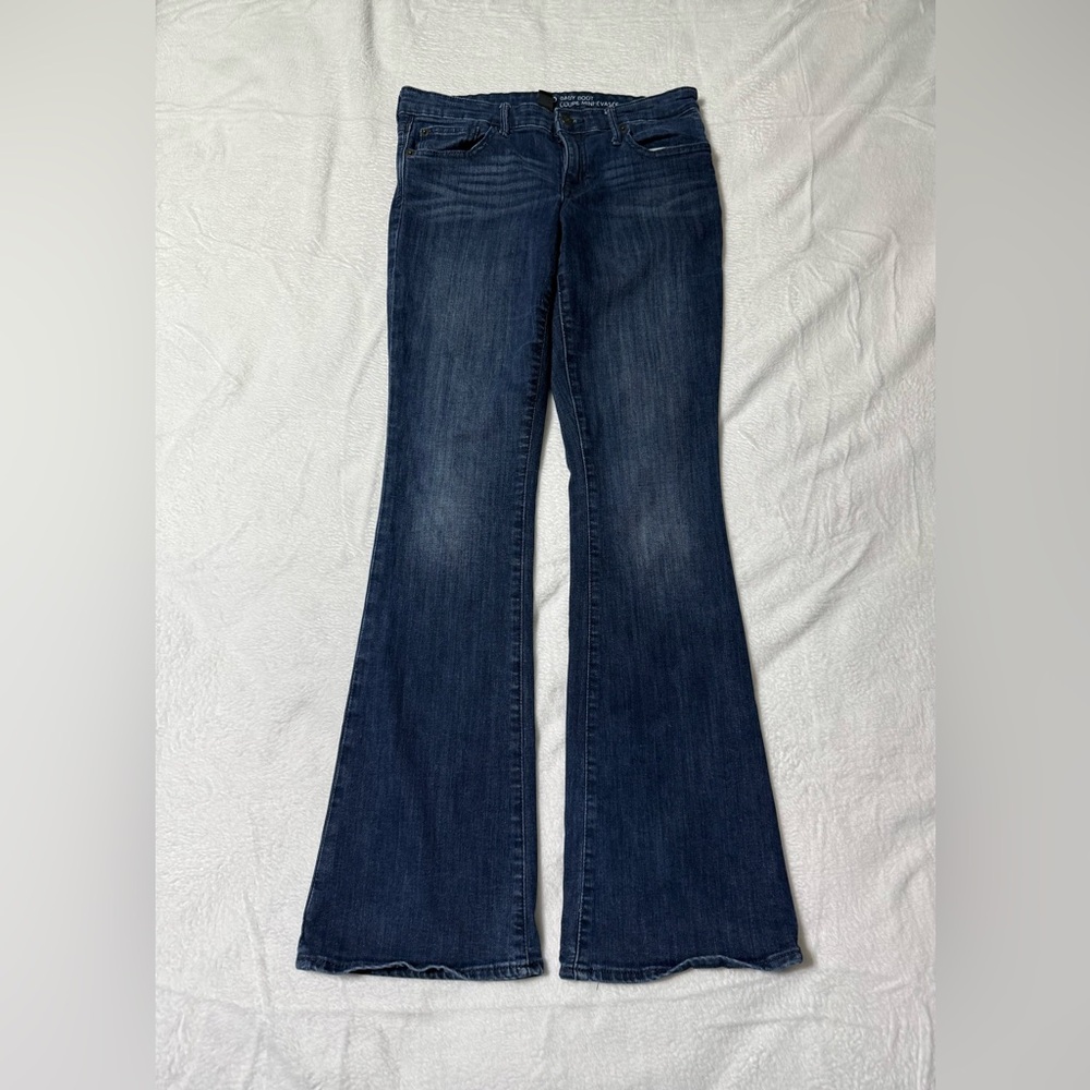 Gap Baby Boot Jeans Womens 6 Blue Stretch Dark Wash Denim 28x31 - Picture 1 of 9